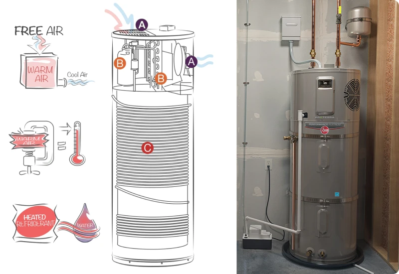 How does a Hybrid Electric Heat Pump Water Heater work?