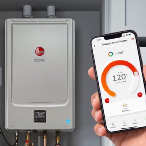 Rheem IKONIC with recirculation. EcoNet app control